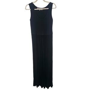 Barbara Lesser Dress Maxi Dress Knit Dress Sleeveless Dress Scoop Neck Dress S